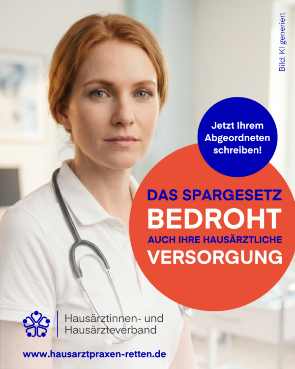 Die Kampagne „Hausarztpraxen retten“ setzt sich gegen die von der Bundesregierung beschlossenen Sparmaßnahmen in der gesetzlichen Krankenversicherung ein – machen Sie mit, es geht schlussendlich um Sie als Patient!